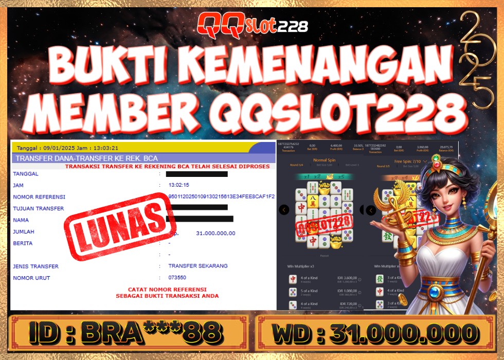 QQSLOT228 JACKPOT  Rp 31.000.000 - LUNAS!!!