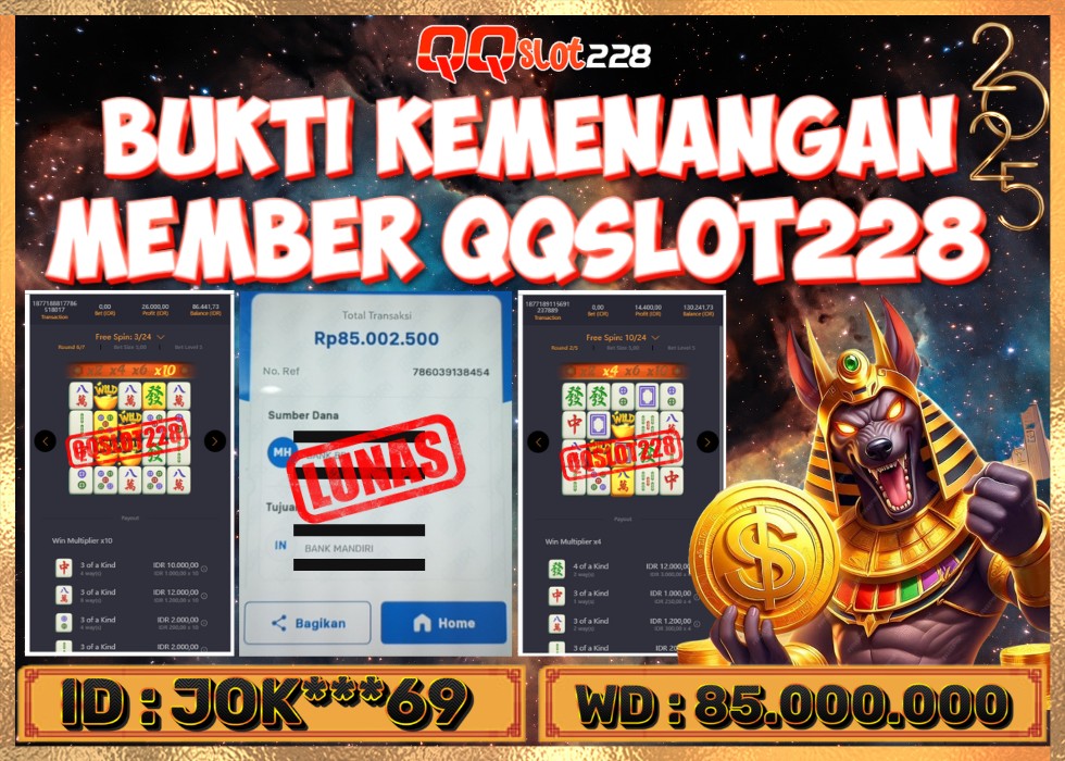 QQSLOT228 JACKPOT  Rp 85.000.000 - LUNAS!!!