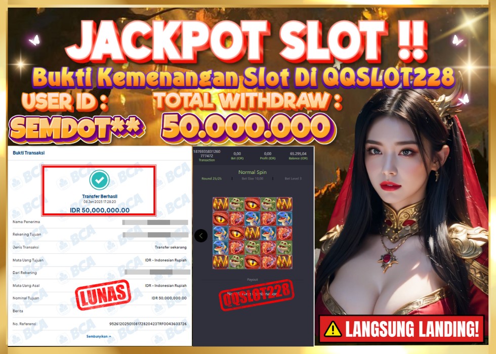 QQSLOT228 JACKPOT  Rp 50.000.000 - LUNAS!!!