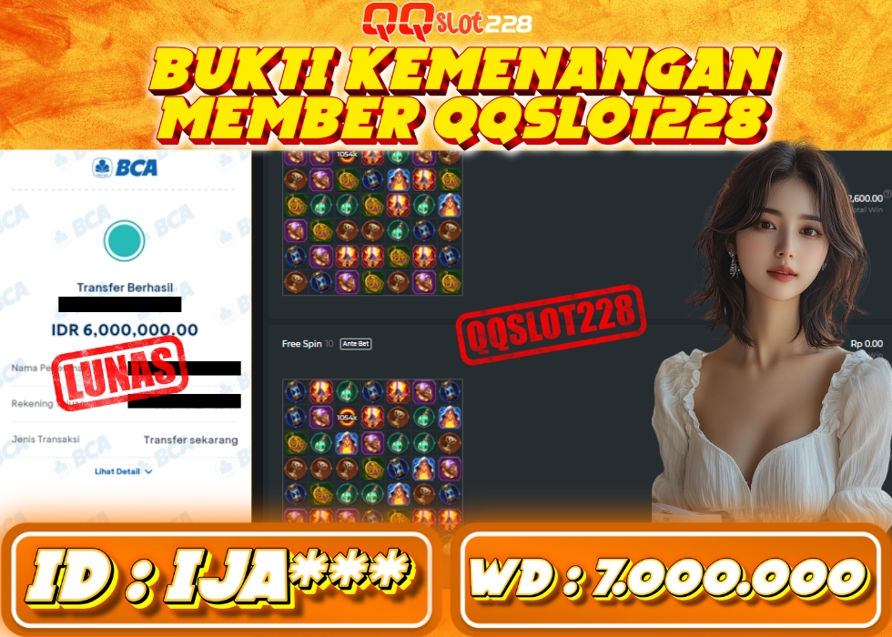 QQSLOT228 JACKPOT  Rp 7.000.000 - LUNAS!!!
