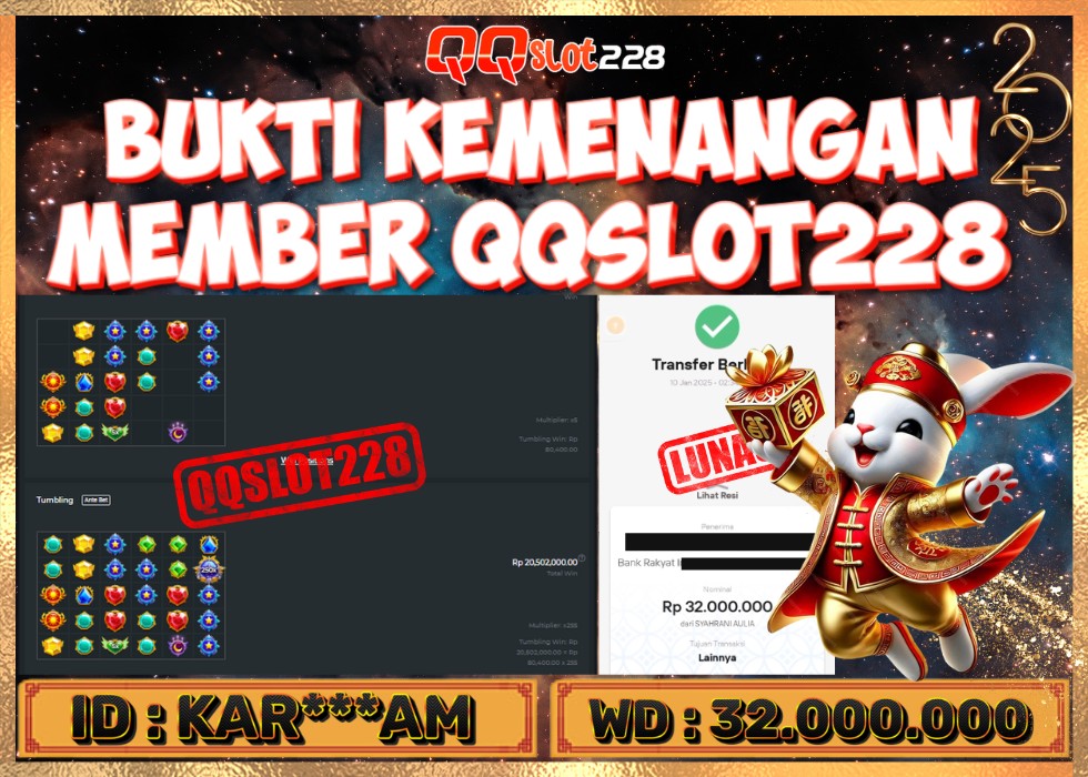 QQSLOT228 JACKPOT  Rp 32.000.000 - LUNAS!!!