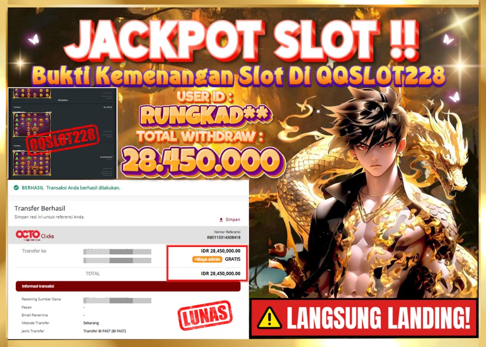 QQSLOT228 JACKPOT  Rp 28.450.000 - LUNAS!!!