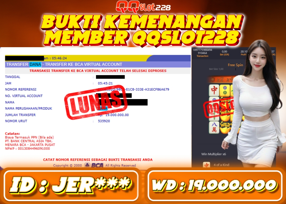 QQSLOT228 JACKPOT  Rp 19.000.000 - LUNAS!!!