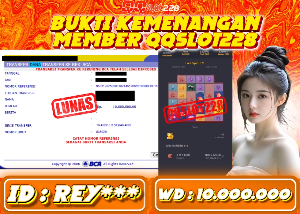 QQSLOT228 JACKPOT  Rp 10.000.000 - LUNAS!!!
