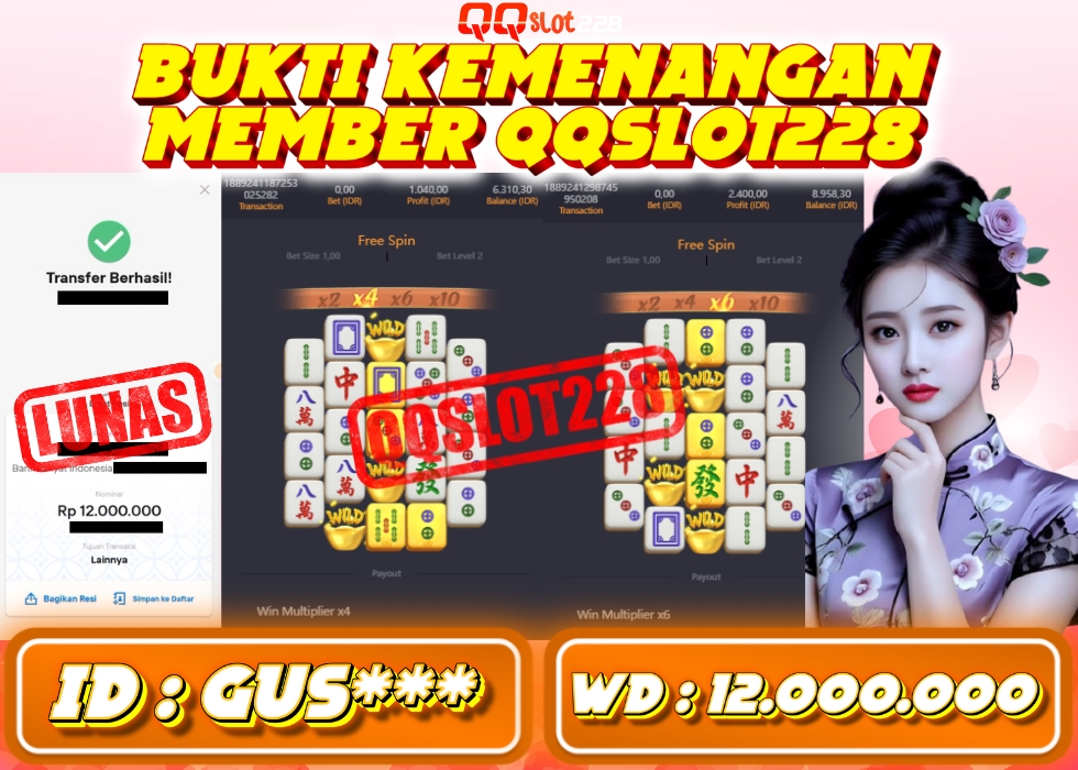 QQSLOT228 JACKPOT  Rp 12.000.000 - LUNAS!!!