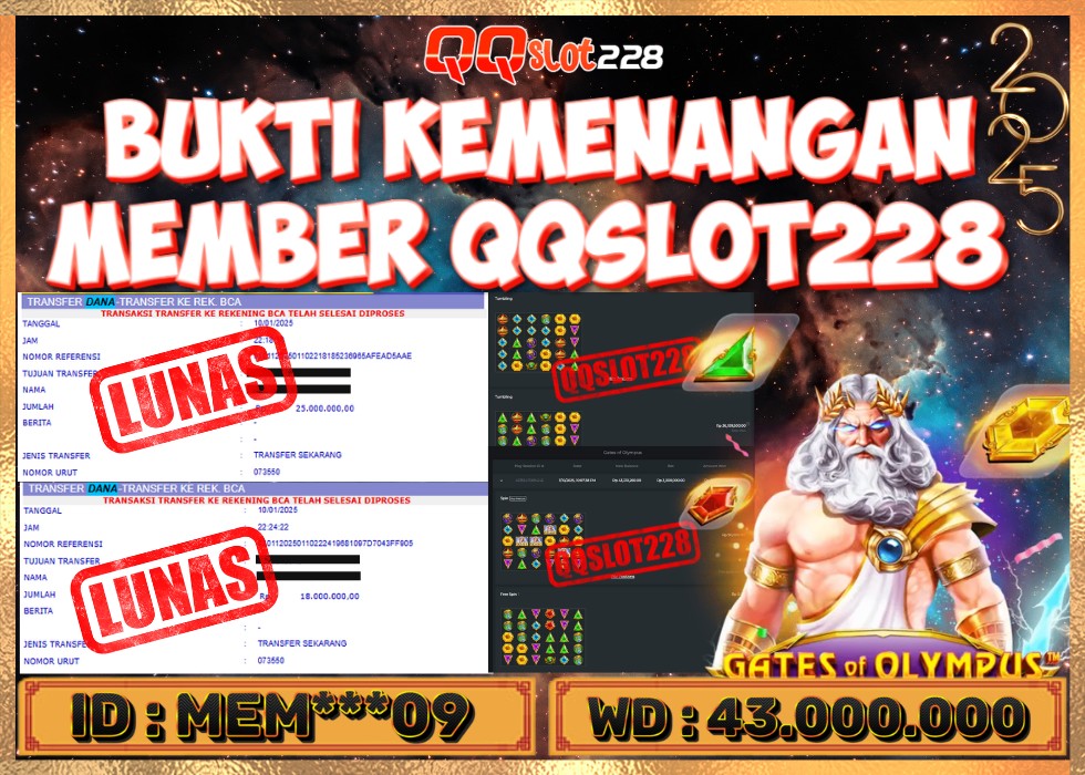 QQSLOT228 JACKPOT  Rp 43.000.000 - LUNAS!!!