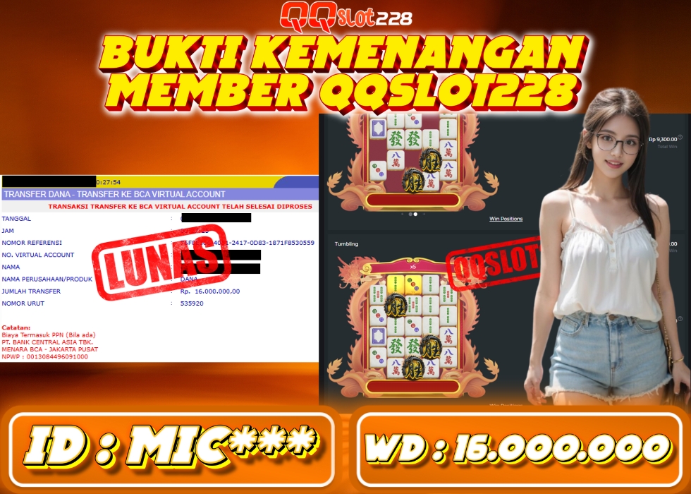 QQSLOT228 JACKPOT  Rp 16.000.000 - LUNAS!!!