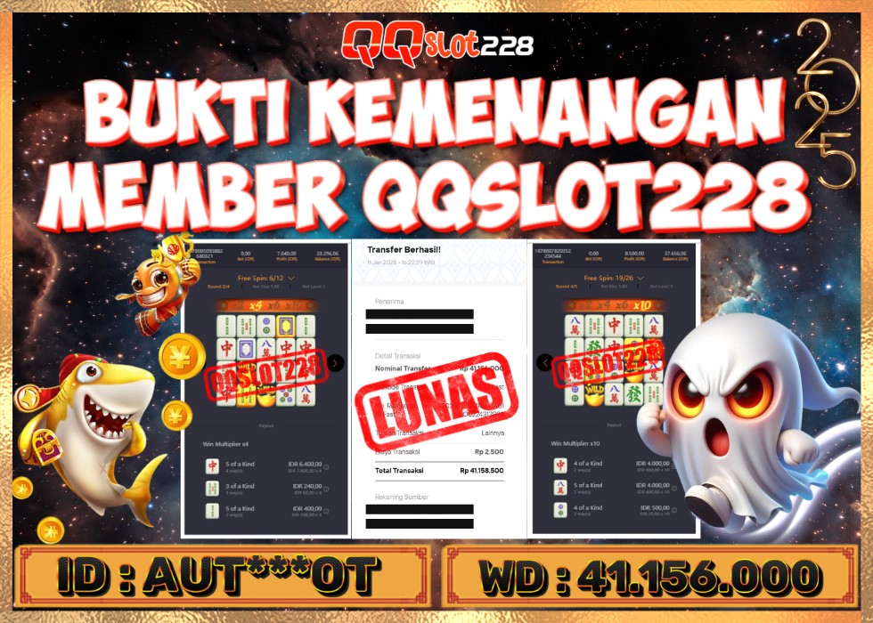 QQSLOT228 JACKPOT  Rp 41.156.000 - LUNAS!!!
