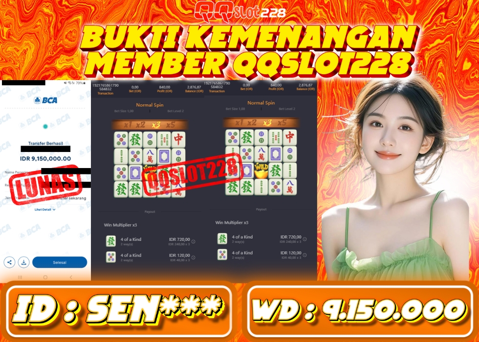 QQSLOT228 JACKPOT  Rp 9.150.000 - LUNAS!!!
