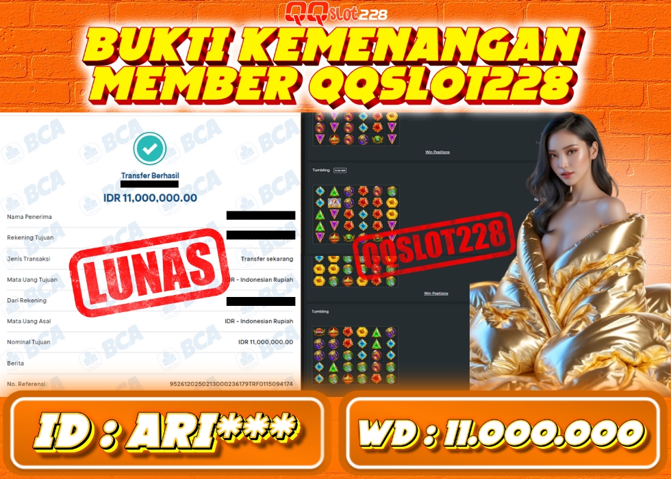 QQSLOT228 JACKPOT  Rp 11.000.000 - LUNAS!!!