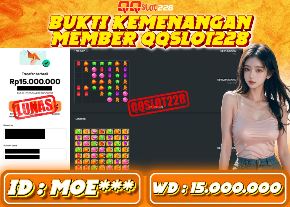 QQSLOT228 JACKPOT  Rp 15.000.000 - LUNAS!!!