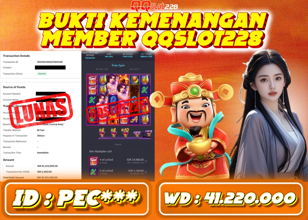 QQSLOT228 JACKPOT  Rp 41.220.000 - LUNAS!!!