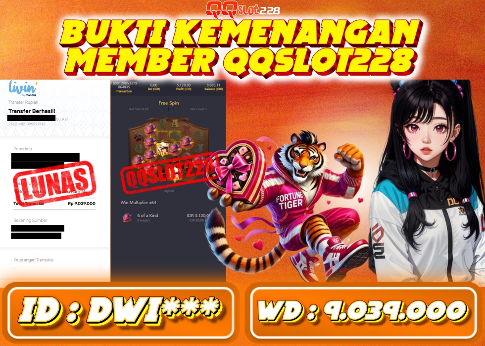 QQSLOT228 JACKPOT  Rp 9.039.000 - LUNAS!!!