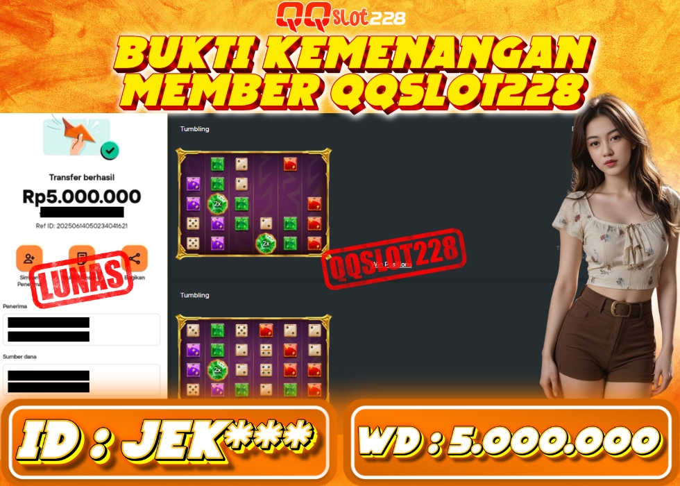 QQSLOT228 JACKPOT  Rp 5.000.000 - LUNAS!!!