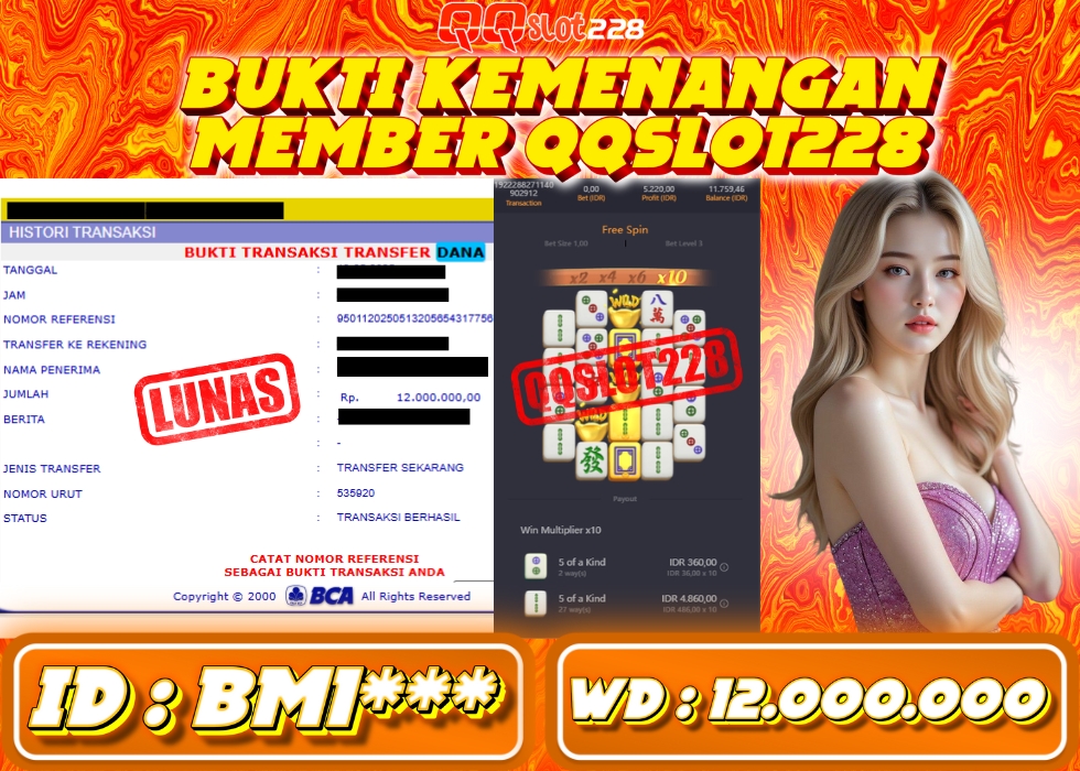 QQSLOT228 JACKPOT  Rp 12.000.000 - LUNAS!!!