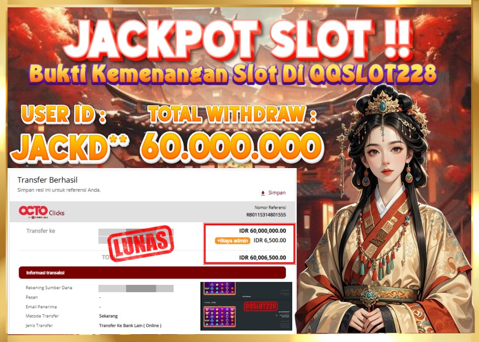 QQSLOT228 JACKPOT  Rp 60.000.000 - LUNAS!!!