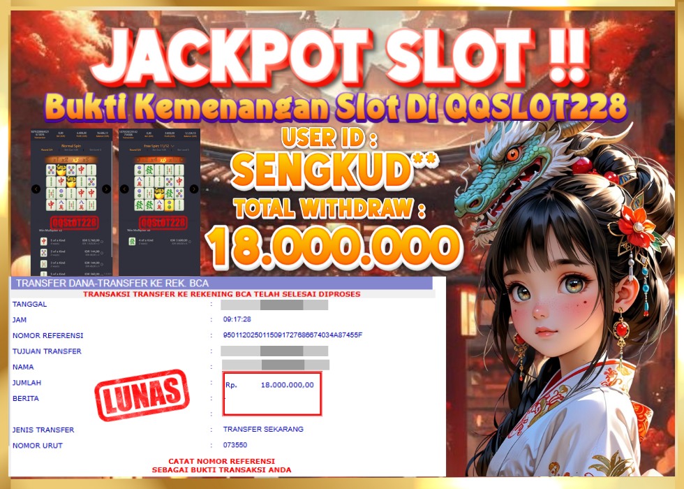 QQSLOT228 JACKPOT  Rp 18.000.000 - LUNAS!!!