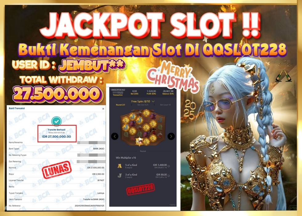 QQSLOT228 JACKPOT  Rp 27.500.000 - LUNAS!!!