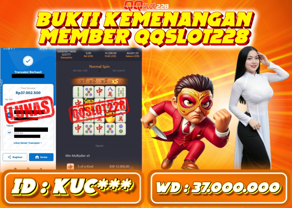 QQSLOT228 JACKPOT  Rp 37.000.000 - LUNAS!!!