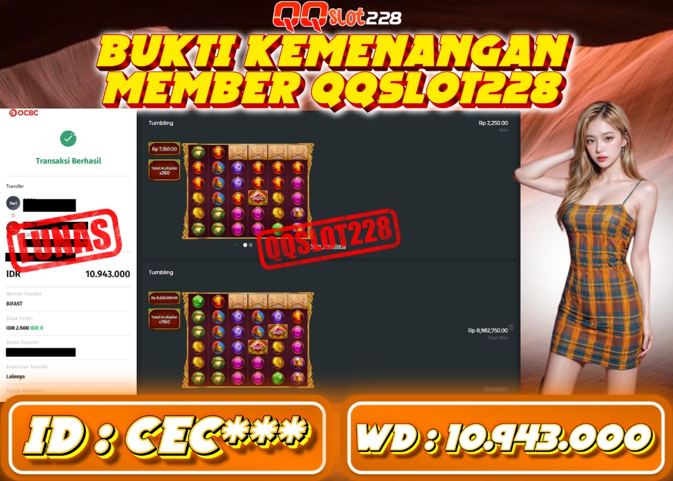 QQSLOT228 JACKPOT  Rp 10.943.000 - LUNAS!!!