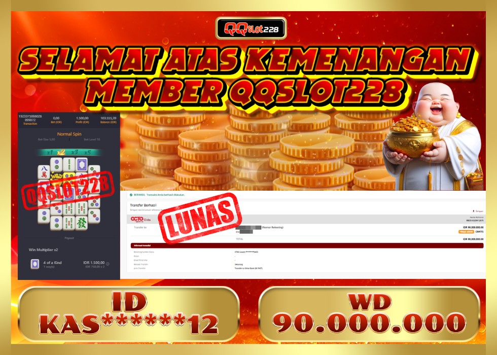 QQSLOT228 JACKPOT  Rp 90.000.000 - LUNAS!!!