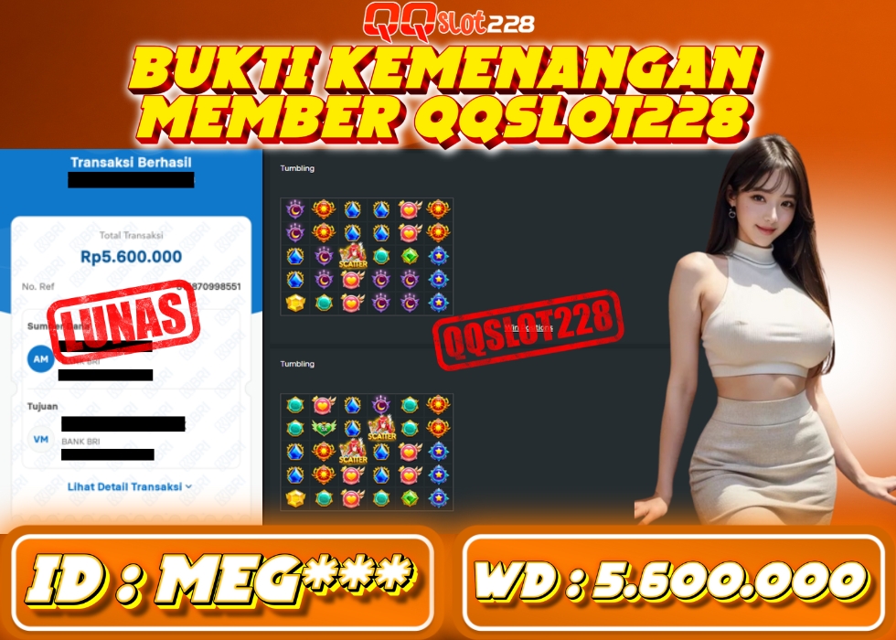 QQSLOT228 JACKPOT  Rp 5.600.000 - LUNAS!!!