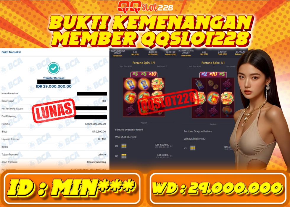 QQSLOT228 JACKPOT  Rp 29.000.000 - LUNAS!!!