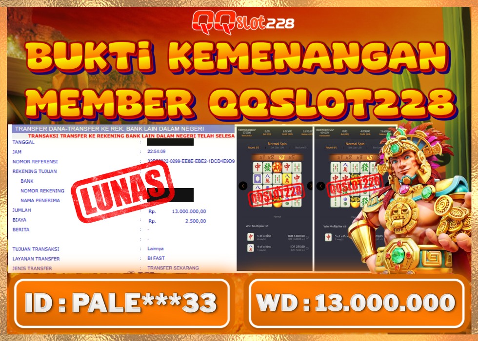 QQSLOT228 JACKPOT  Rp 13.000.000 - LUNAS!!!