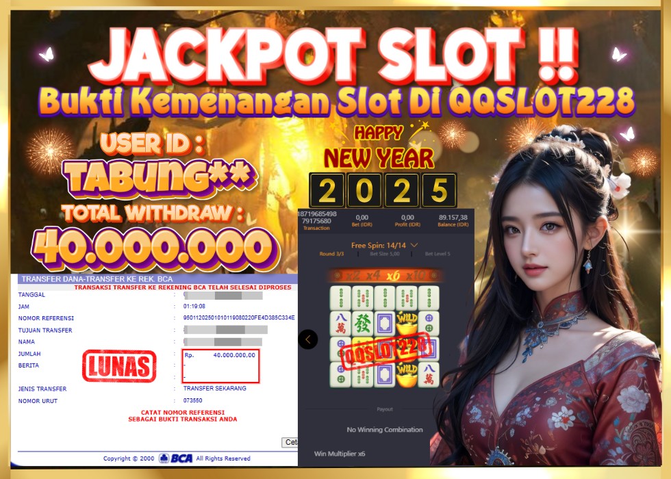 QQSLOT228 JACKPOT  Rp 40.000.000 - LUNAS!!!