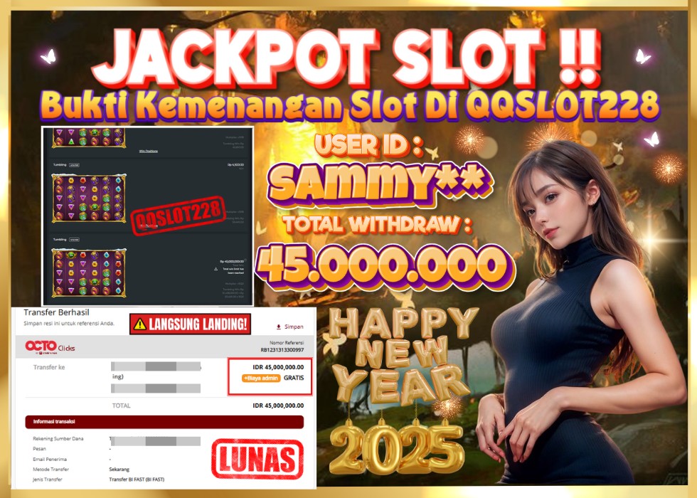 QQSLOT228 JACKPOT  Rp 45.000.000 - LUNAS!!!