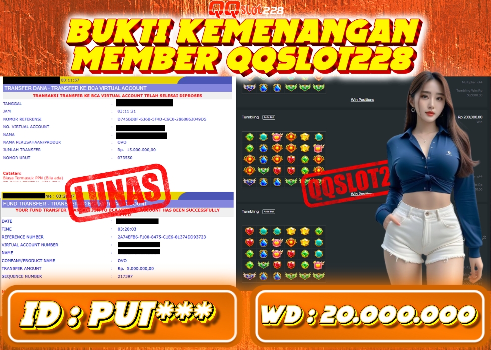QQSLOT228 JACKPOT  Rp 20.000.000 - LUNAS!!!