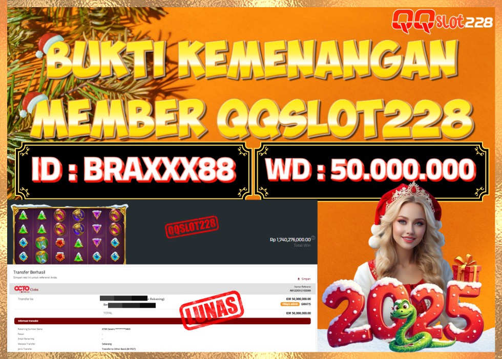QQSLOT228 JACKPOT  Rp 50.000.000 - LUNAS!!!