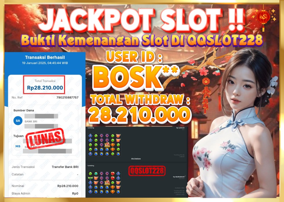 QQSLOT228 JACKPOT  Rp 28.210.000 - LUNAS!!!