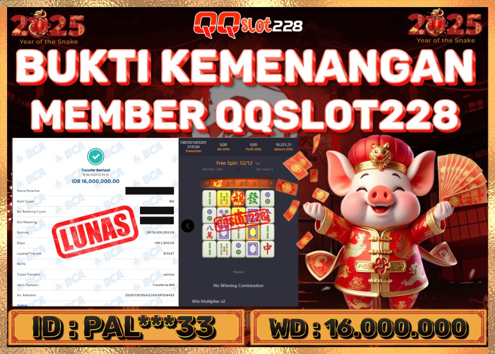 QQSLOT228 JACKPOT  Rp 16.000.000 - LUNAS!!!