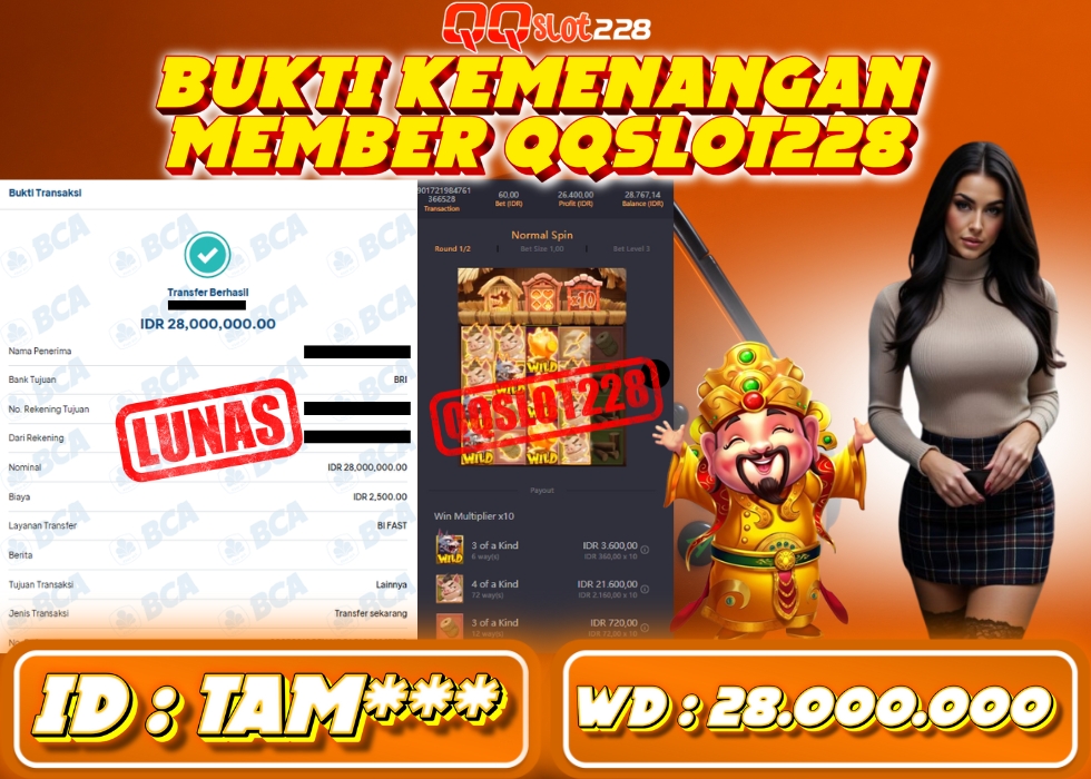 QQSLOT228 JACKPOT  Rp 28.000.000 - LUNAS!!!