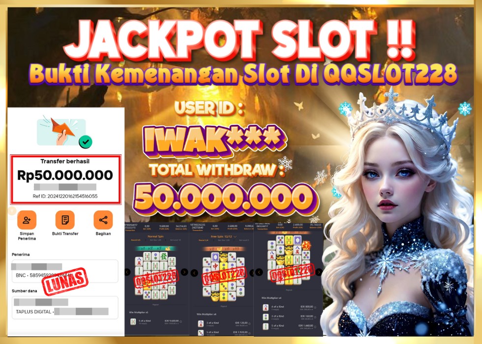 QQSLOT228 JACKPOT  Rp 50.000.000 - LUNAS!!!
