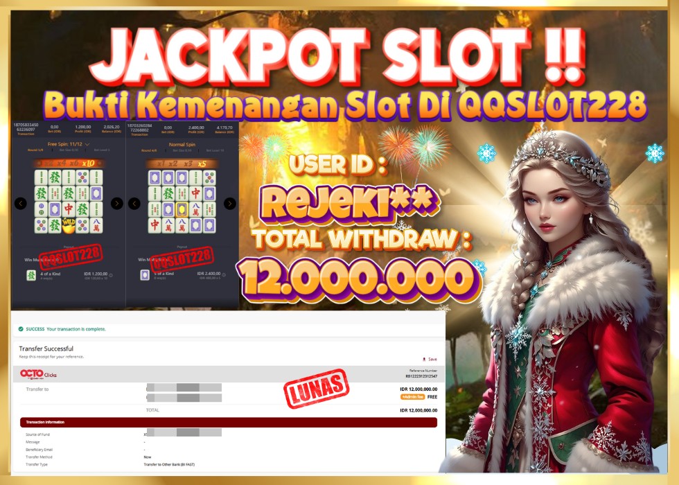 QQSLOT228 JACKPOT  Rp 12.000.000 - LUNAS!!!
