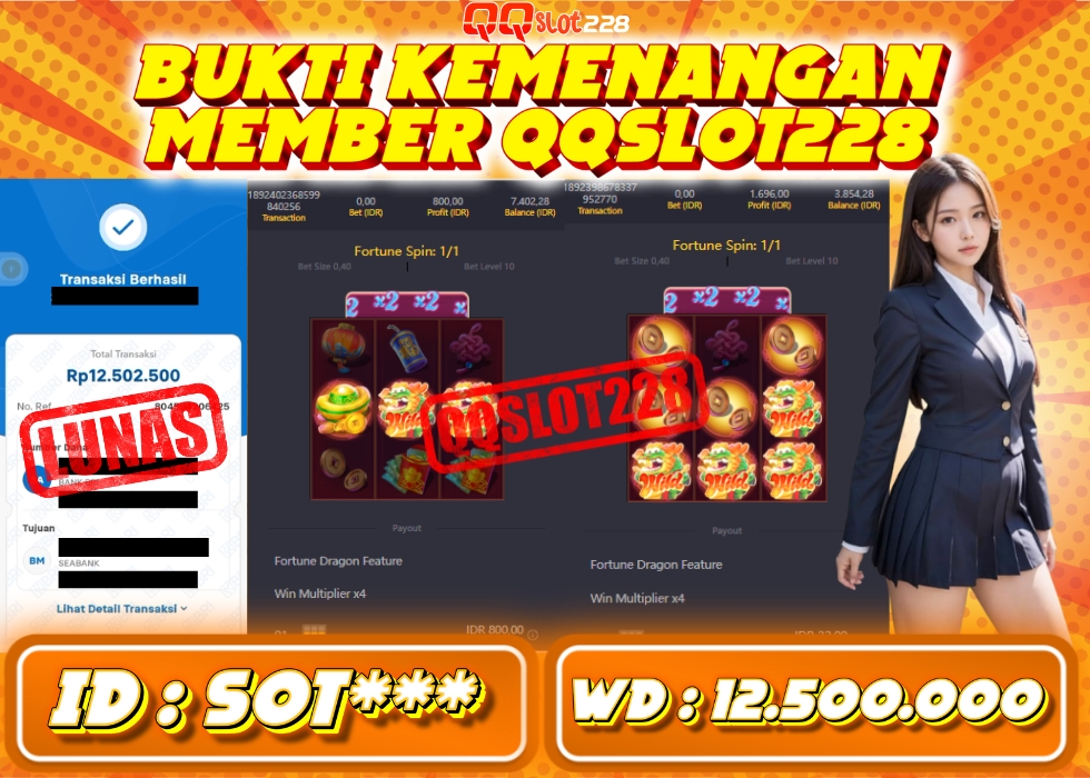 QQSLOT228 JACKPOT  Rp 12.500.000 - LUNAS!!!