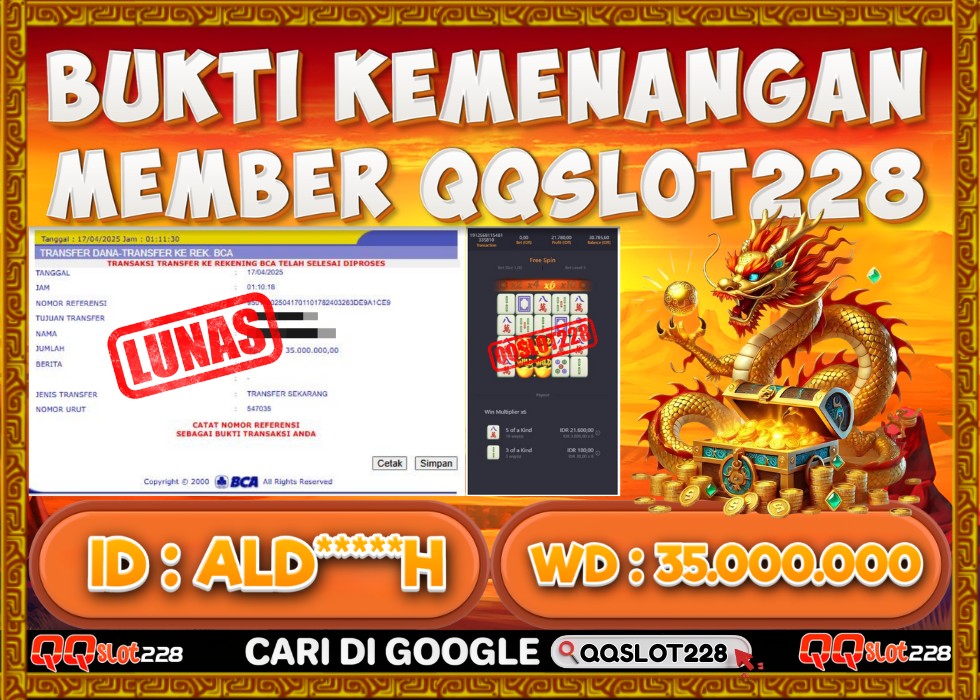 QQSLOT228 JACKPOT  Rp 35.000.000 - LUNAS!!!