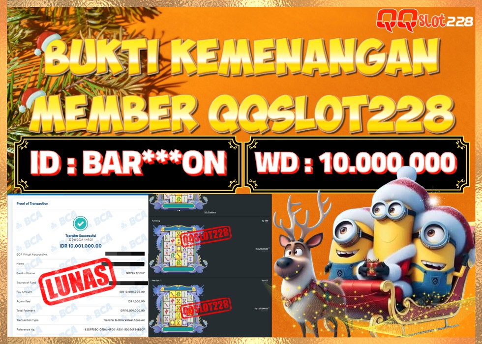 QQSLOT228 JACKPOT  Rp 10.000.000 - LUNAS!!!