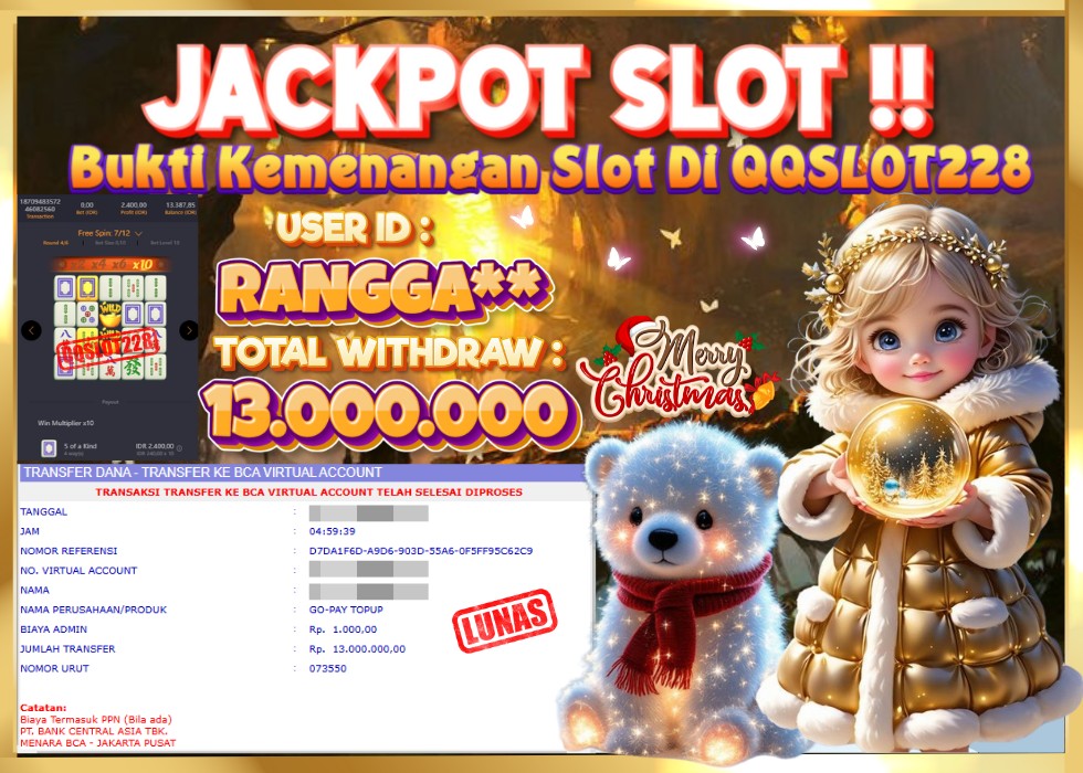 QQSLOT228 JACKPOT  Rp 13.000.000 - LUNAS!!!