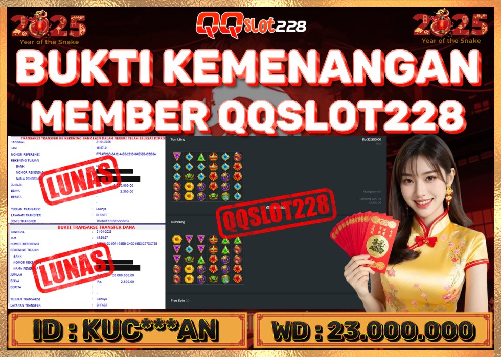 QQSLOT228 JACKPOT  Rp 23.000.000 - LUNAS!!!