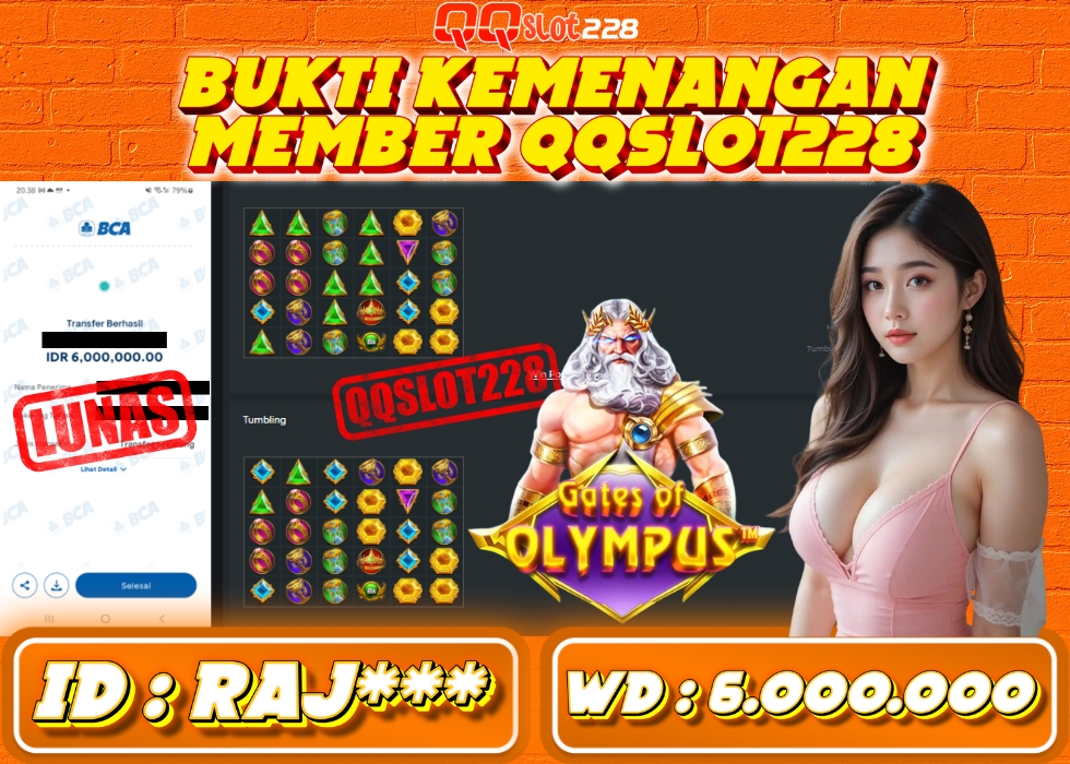 QQSLOT228 JACKPOT  Rp 6.000.000 - LUNAS!!!