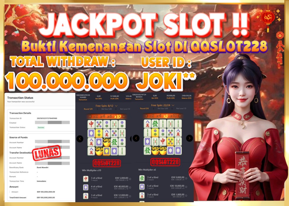 QQSLOT228 JACKPOT  Rp 100.000.000 - LUNAS!!!