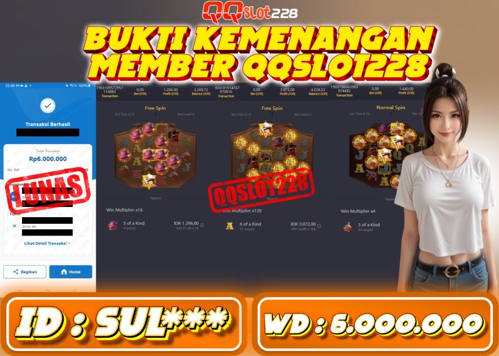 QQSLOT228 JACKPOT  Rp 6.000.000 - LUNAS!!!