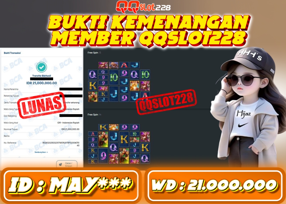 QQSLOT228 JACKPOT  Rp 21.000.000 - LUNAS!!!