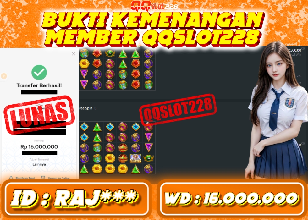 QQSLOT228 JACKPOT  Rp 16.000.000 - LUNAS!!!