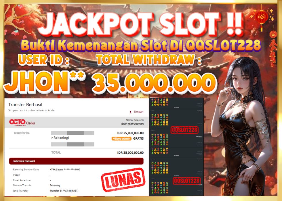 QQSLOT228 JACKPOT  Rp 35.000.000 - LUNAS!!!