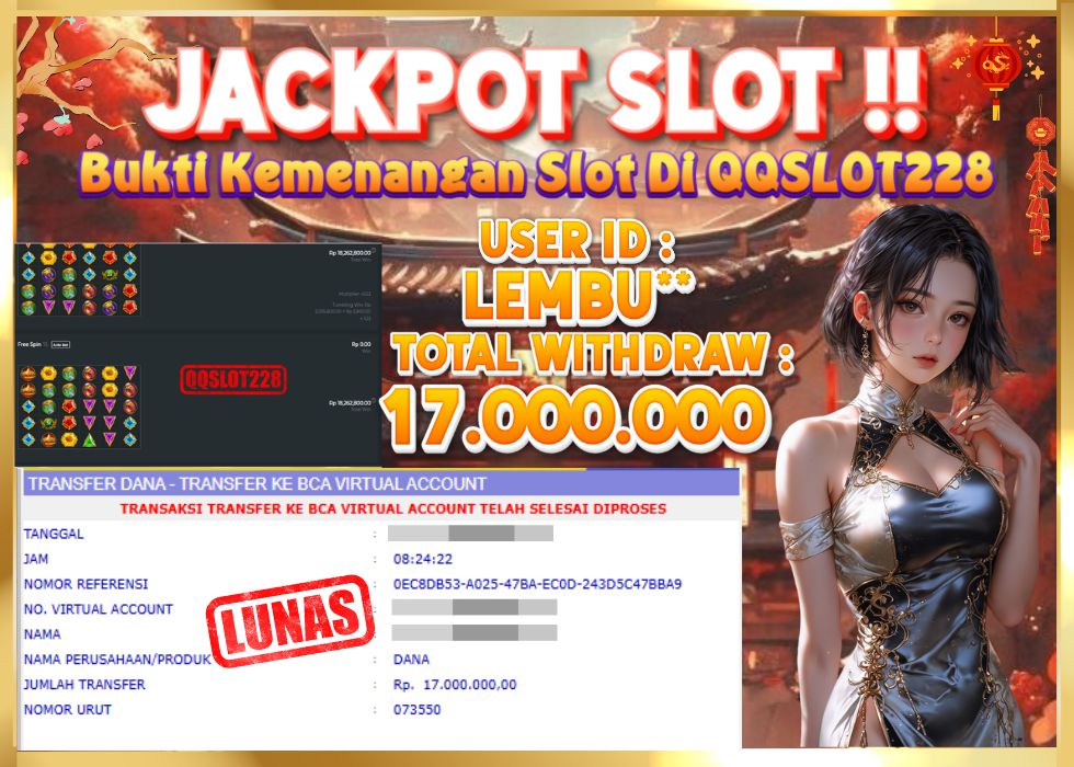 QQSLOT228 JACKPOT  Rp 17.000.000 - LUNAS!!!