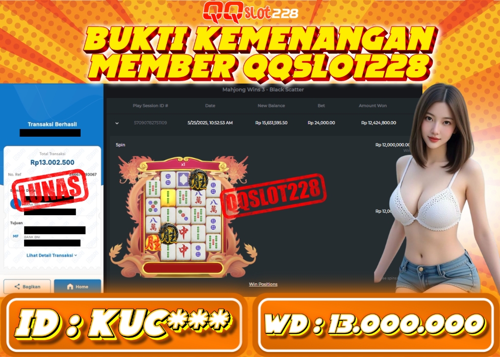 QQSLOT228 JACKPOT  Rp 13.000.000 - LUNAS!!!